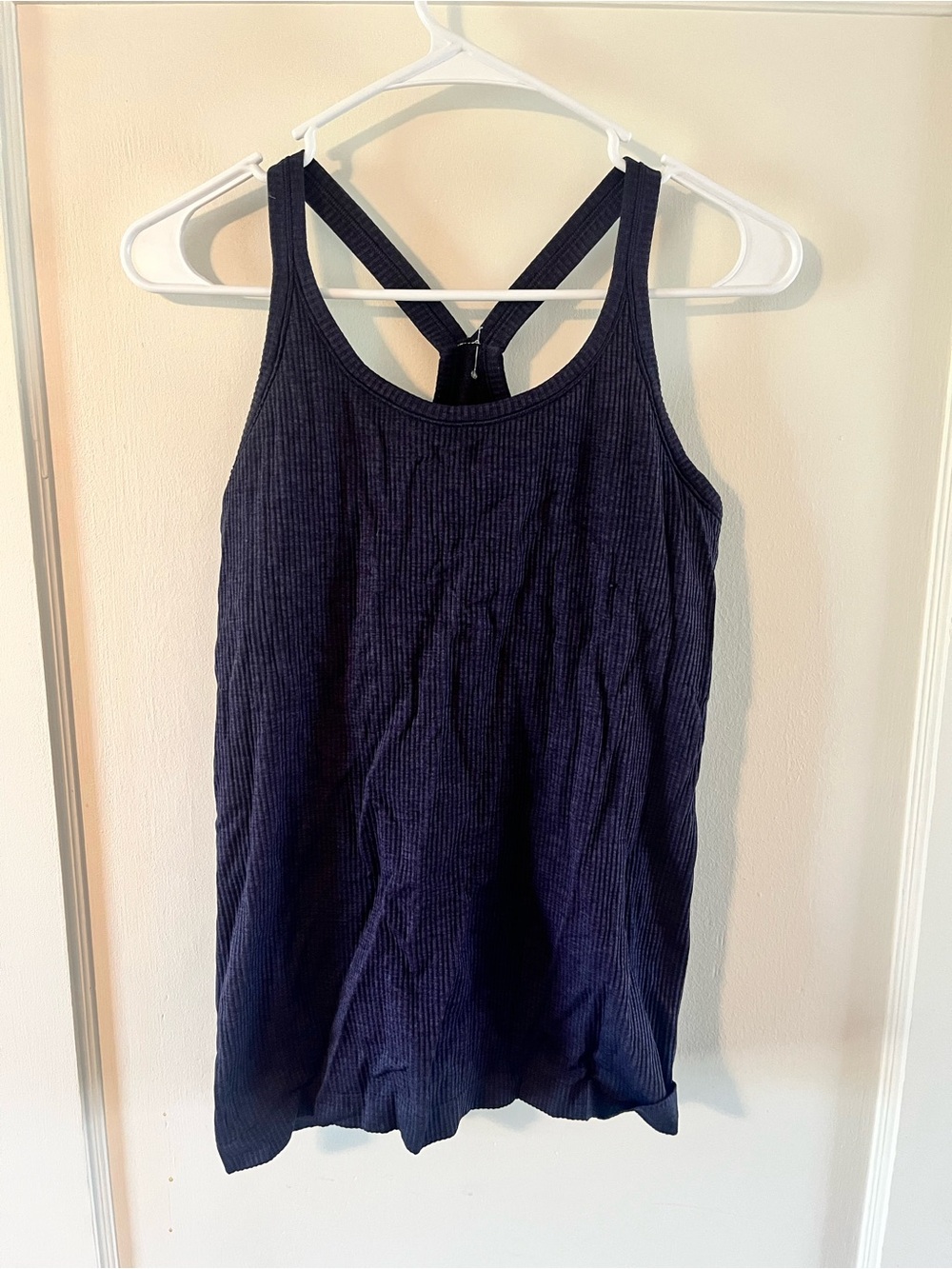 Lululemon Ebb to Street Women’s Ribbed Tank Top with Crisscross Back